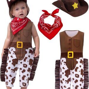 Cowboy Baby 3 pcs Costume Outfit